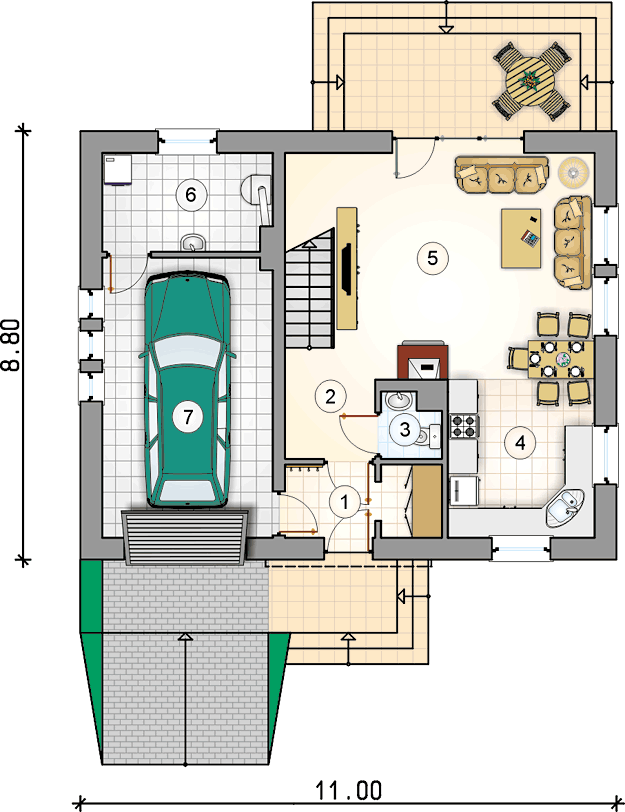 S-GL 728 Compact House